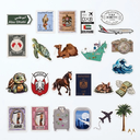 7MD Emirati Travel Stickers Collection – Premium UAE-Themed Stickers for Luggage & Accessories