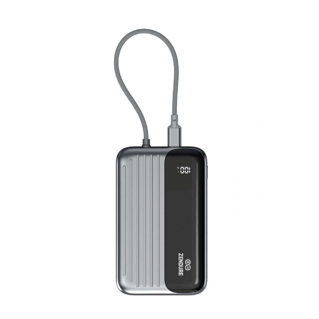 Zendure SuperMini Hybrid Qi 10,000mAh Power Bank with MagSafe Wireless Charging, 20W PD & Built-in USB-C Cable | ZDSMP-EA10 |