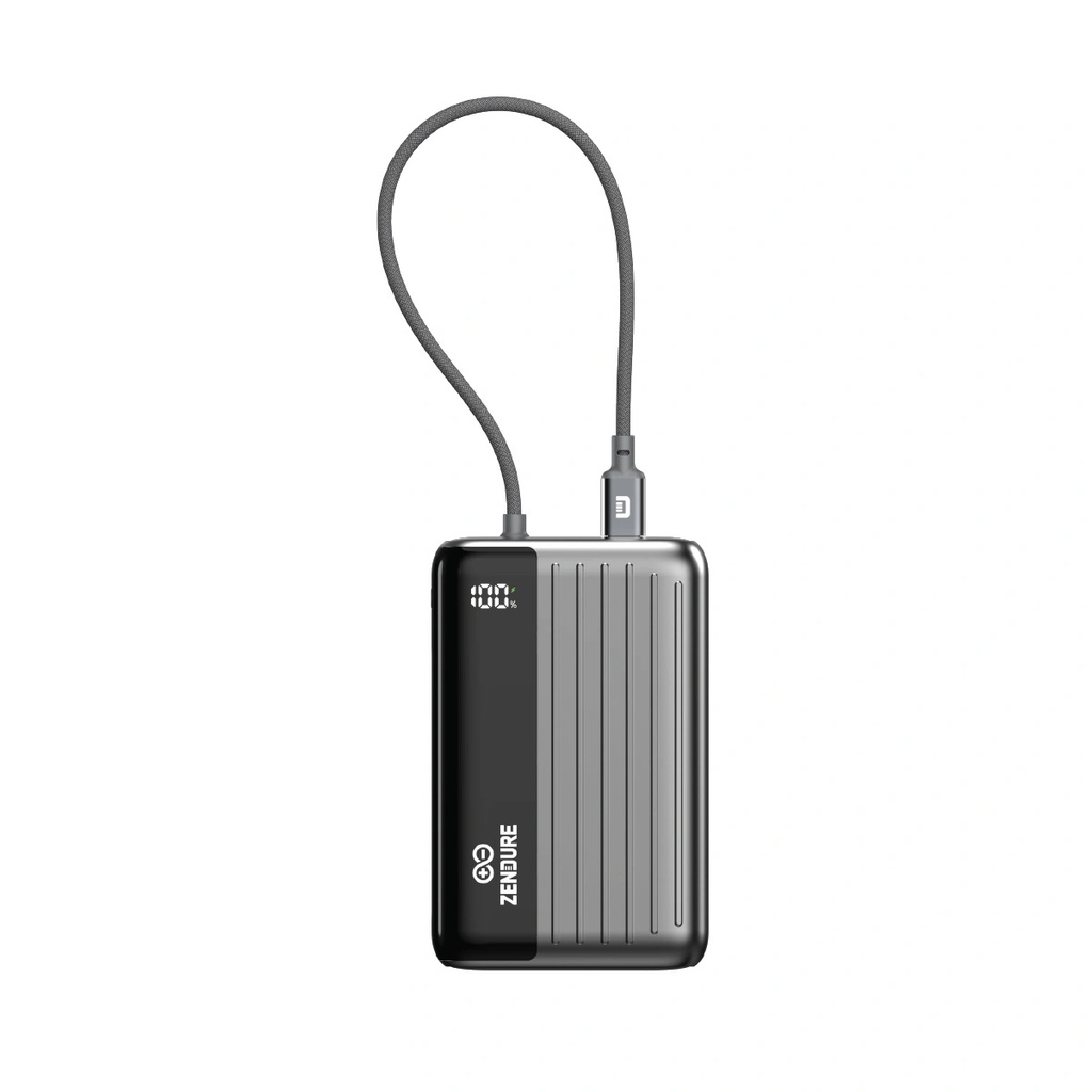 Zendure SuperMini Hybrid 20 Power Bank 20,000mAh 45W with Built-in USB-C Cable & Digital Display | ZDSMP-DA20 |
