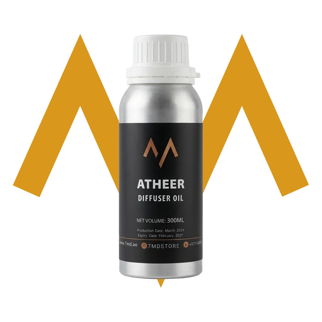 7MD Atheer Diffuser Oil - 300ml Long-Lasting Essential Home Fragrance