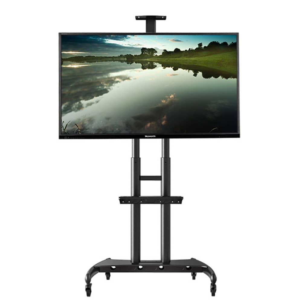 حامل تلفزيون متحرك بعجلات لشاشات 55–80 بوصة، سعة تحميل 90 كجم مع تعديل الارتفاع | AVA1800-70-1P |