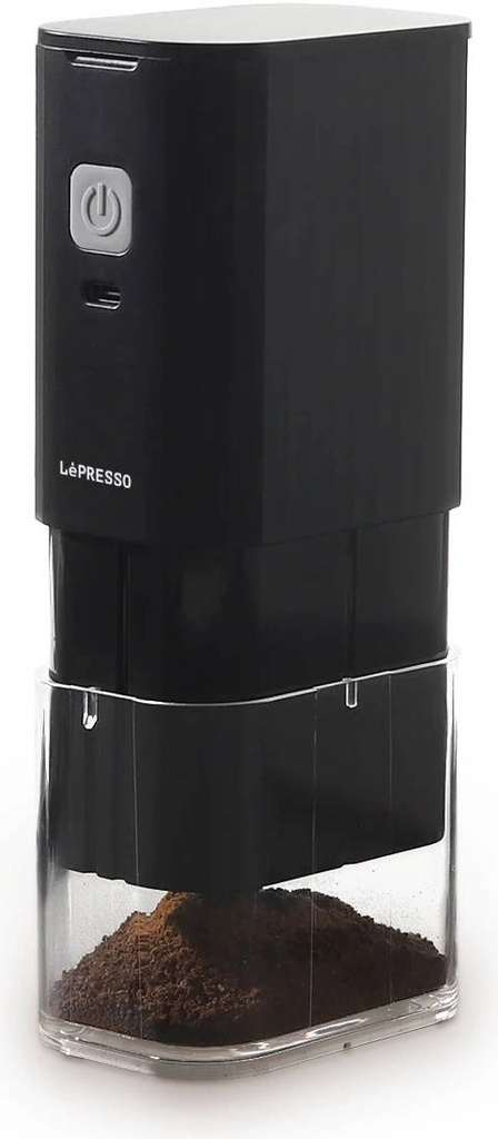 LePresso Portable Coffee Grinder with Stainless Steel Burr & USB-C Rechargeable Battery | LPCFFJG0032BK |