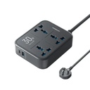 مشترك كهربائي بقدرة 3250 واط مع 3 مخارج AC وشحن سريع USB-A وUSB-C PD من باورولوجي | PWCUQC037 |