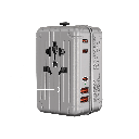 Levelo Roamiversal 2400W Travel Adapter – Universal Plug with 35W PD, 3× USB-C & 2× USB-A | LVLROAMI35WTAASL |