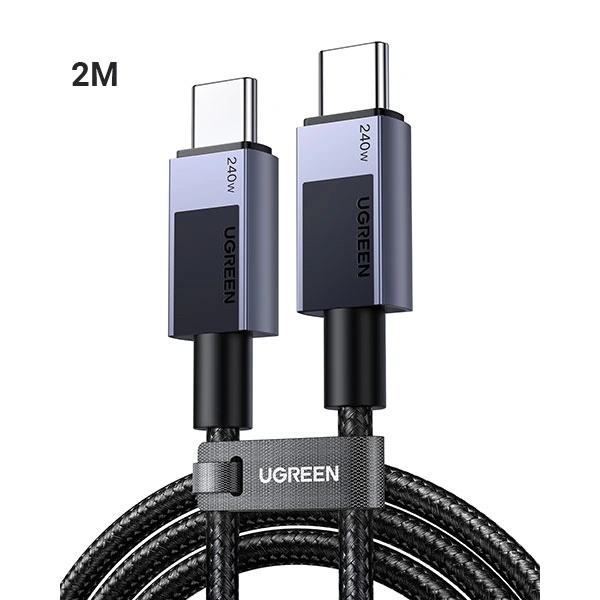 Ugreen L513 USB-C to USB-C Fast Charging Cable – 240W PD 3.1, 5A, 2M Braided Cable with Smart E-Marker Chip | 45068 |