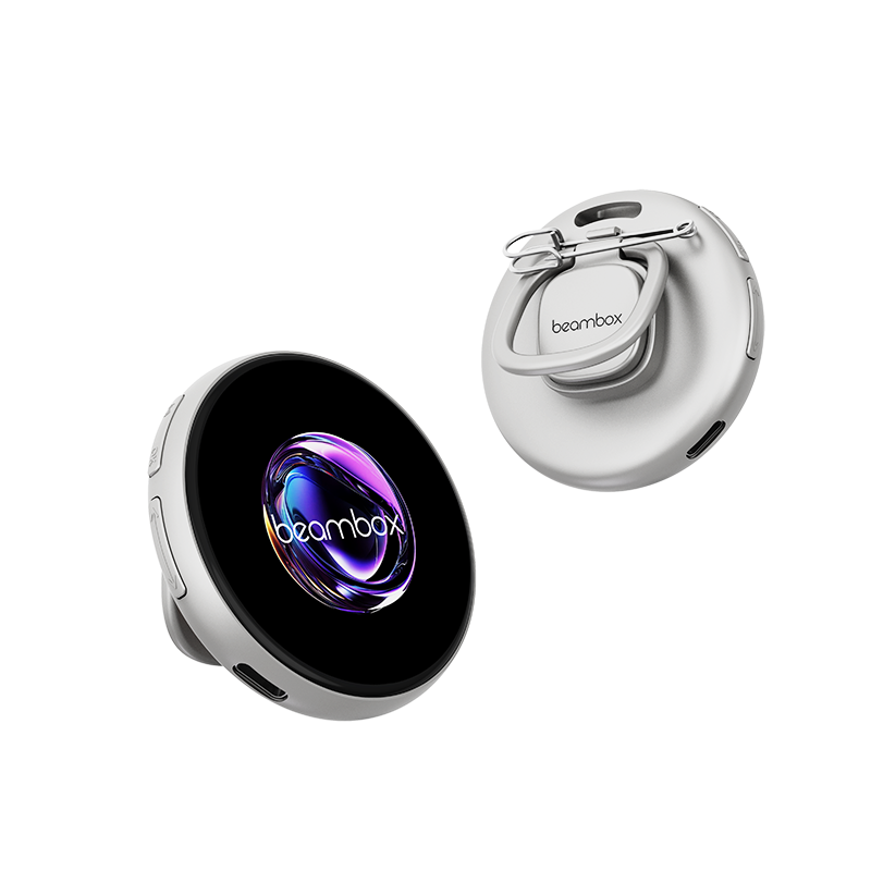 NIKKO Dynamic Electronic Badge 1.8-Inch IPS Touchscreen Bluetooth 5.4 Programmable GIF & Video Display - Smart Digital Wearable for Cosplay, Events & Conferences