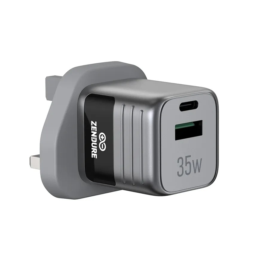 Zendure SuperMini Hybrid 35W Wall Charger Dual USB-C & USB-A Fast Charging PD 35W QC 3.0 Compact Travel Adapter | ZDWC3PORz |