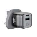 Zendure SuperMini Hybrid 35W Wall Charger Dual USB-C & USB-A Fast Charging PD 35W QC 3.0 Compact Travel Adapter | ZDWC3PORz |