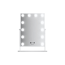 Green Lion Glam Shine Makeup Mirror with 12 LED Lights, 3 Color Modes, Touch Control & 360° Rotation - High Definition Beauty Mirror for Perfect Makeup Application | GNGLMAKE12WH |