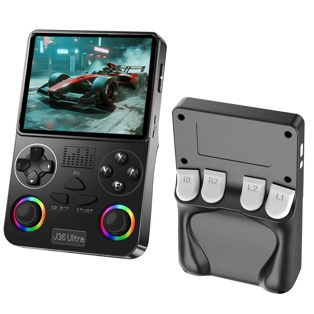 J36 Ultra 3.5-Inch Retro Handheld Game Console with 20,000+ Built-in Games, 64GB Storage, IPS Display, Wi-Fi, Bluetooth & 3000mAh Battery