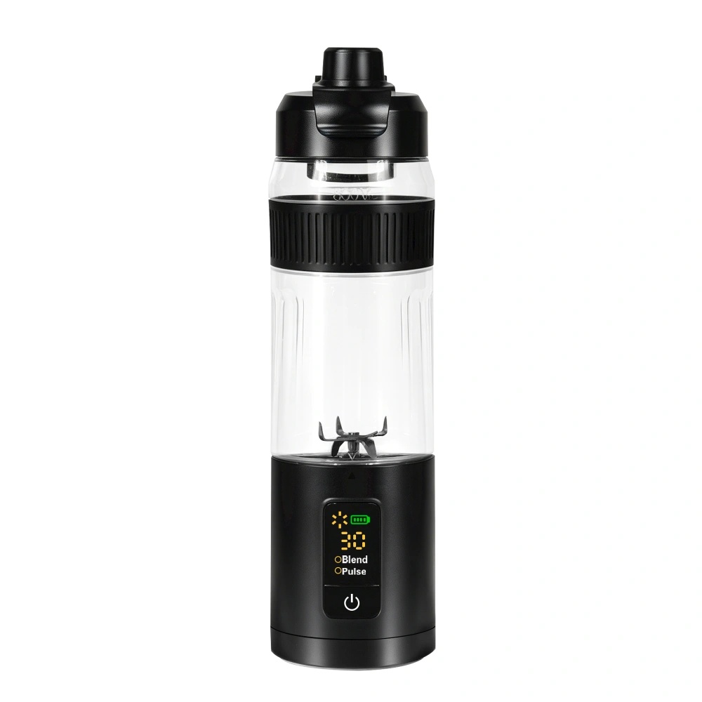 Portable Intelligent Blender 600ml with 220W Motor, USB-C Fast Charging, 6000mAh Battery & Digital Display - Personal Smoothie Blender | A12 |