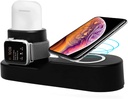 Blaulock 4 in 1 Charging Station W3, Wireless Charger for iPhone8/x/Xs/Xs Max, Samsung Galaxy S9//S8/S7,Charger for AirPods/iWatch Series 2/3/Nike+/Edition(Not 4&1)(Black)