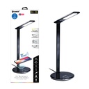 XPower 9V Wireless Charger Pad LED Desk Lamp With USB Port, Touch Control, 4 Lighting Mode, Compatible With Most Smartphones – Black