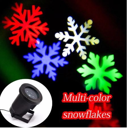 Waterproof LED Projector with Snowflake Light for Christmas, Outdoor Lighting, Landscape Lighting, Garden Party Decoration, Wedding
