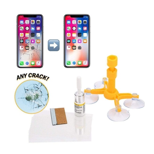 [5220] Car Windshield Repair Kit, Windshield Crack Repair Tools Kit for Fix Auto Glass Windshield Crack Chip Scratch