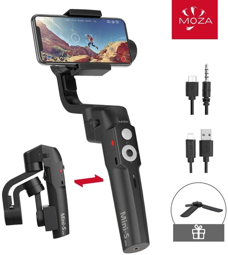 [5190] MOZA Mini S Foldable 3-Axis Handheld Gimbal Stabilizer (Black)