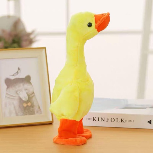 [1552] Walking and speaking Duck Tie