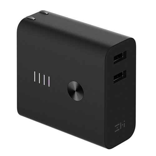 [1535] Xiaomi ZMI APB01 2 in1 QC3.0 Dual USB Wall Charger with 6500mAh Power Bank for Mobile Phone