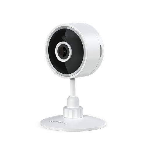 [7153] POWEROLOGY WiFi Smart Home Camera 105° Wide Angle Camera Lens  With Motion detection sensor