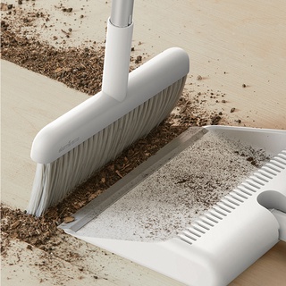 [7159] XIAOMI Deerma QJ100 Cleaning Broom 3 in 1 Multifunction Broom Dustpan Sets Household Cleaning Kit Sponge Mop Window Cleaning