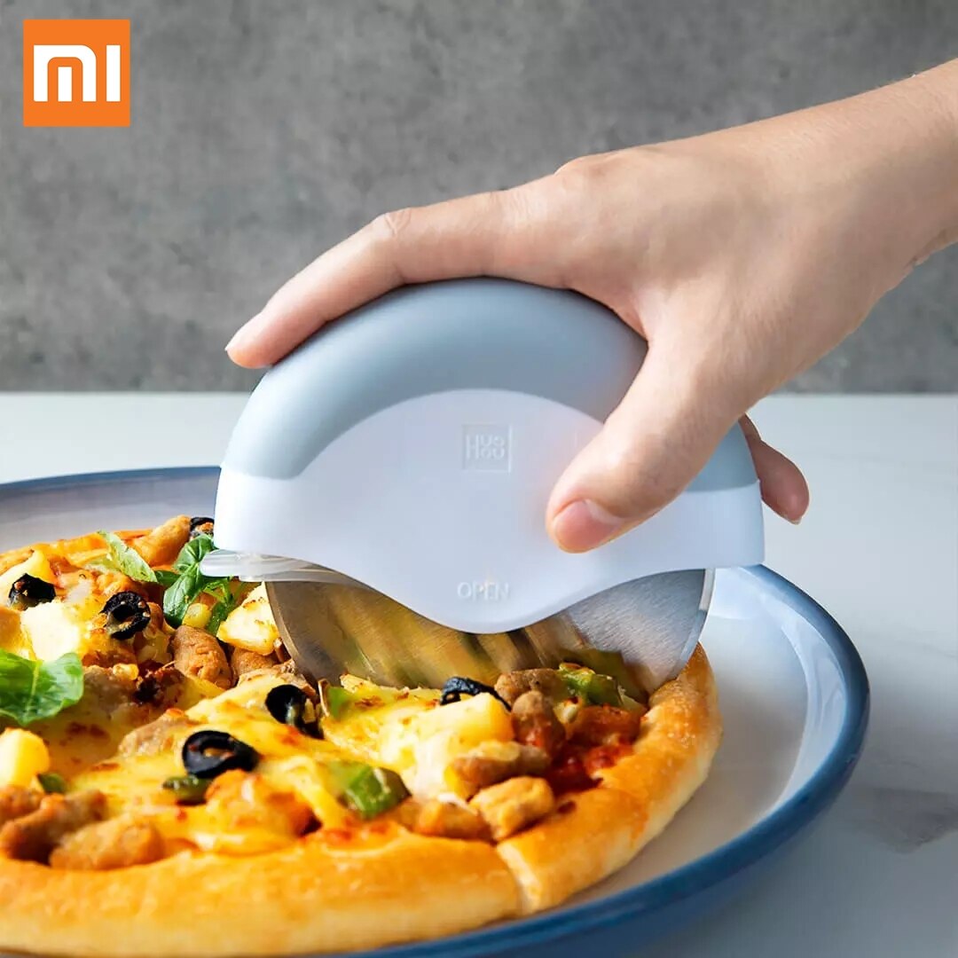 Xiaomi HUOHOU Pizza Pie Cutter Stainless Steel Cake Knife Pizza Wheels Scissors Kitchen Baking Tools For Pizza Pies Waffles
