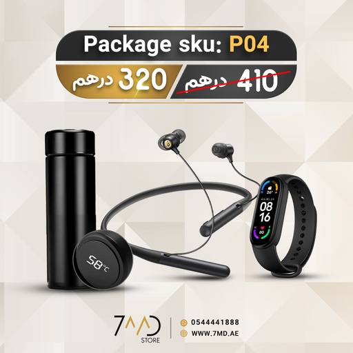 [P04] Xiaomi Mi Smart Band 6 + Kkmoon Water Bottle, 500ml + Anker SoundCore Life u2 wireless Headphones