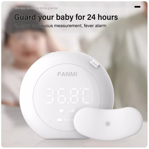 [7217] LILIBAE Smart  Thermometer 24-Hour Smart Recharge Thermometer Patch With Wireless Alerts Baby Fever Monitor Digital Wearable Thermometer for Infant