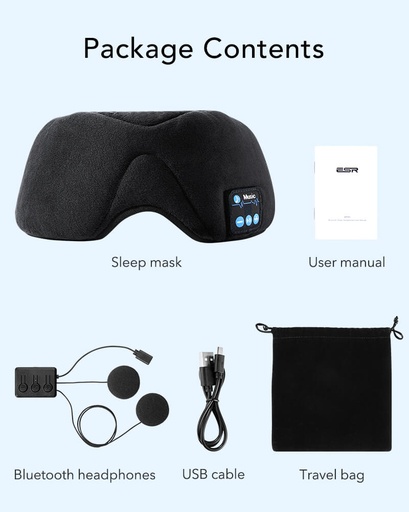 [7223] ESR Bluetooth Sleep Headphones and Eye Cover - X002AONQZL