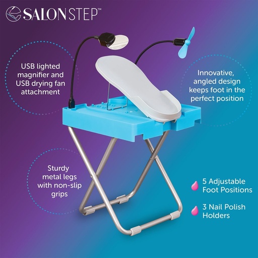 [7228] Salon Step Basic - The Beauty Footrest for Easy At-Home Pedicures