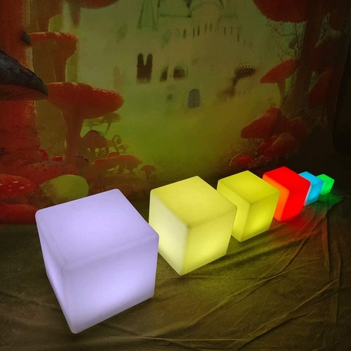 [7383] COLORFUL GARDEN LANDSCAPE LED CUBE LIGHTS