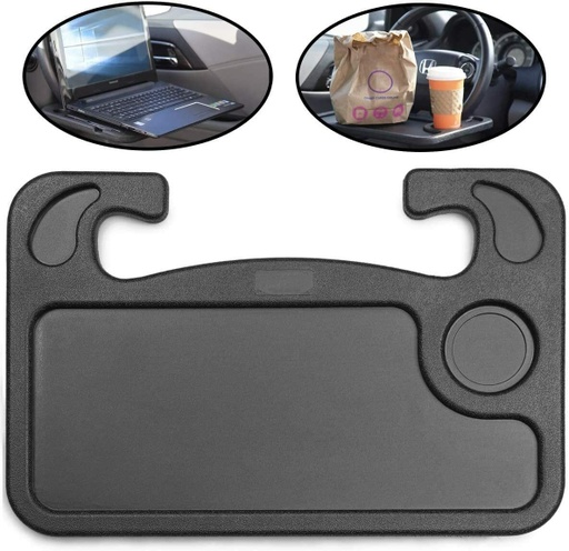 [7493] Multi-Function Portable Steering Wheel Car Desk Table For Eating Laptop Stand