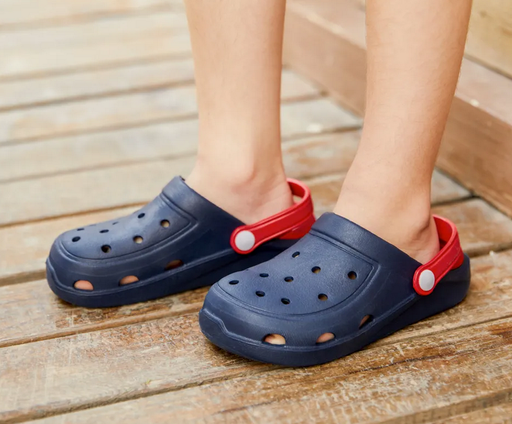 [7495] Toddler Kids Breathable Solid Slippers For Boy's & Girl's for 3 - 5 Years Children