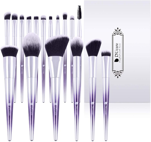 [1860] DUcare 17 PCS Makeup Brushes Set R1701 Beauty Essentials Cosmetic Tools