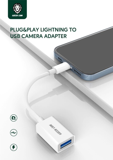 [7623] GREEN MULTI-FUNCTION OTG | IOS TO USB | ADAPTER