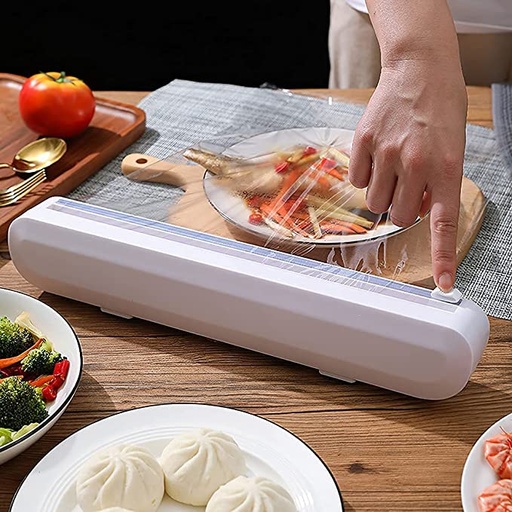 [7626] Kitchen Plastic Clipboard Film Food Packaging Box With Sliding Knife M.No:688