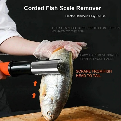 [7764] Electric Wireless & Waterproof Fish Scaling Cleaning Tool Machine  OMEGA-1-KOREA (O-RFSCL)