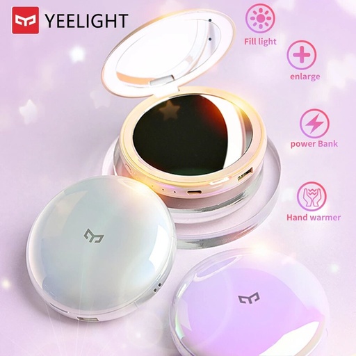 XIAOMI - YEELIGHT 4 IN 1 LIGHT MIRROR Built-in POWER BANK & HAND WARMER