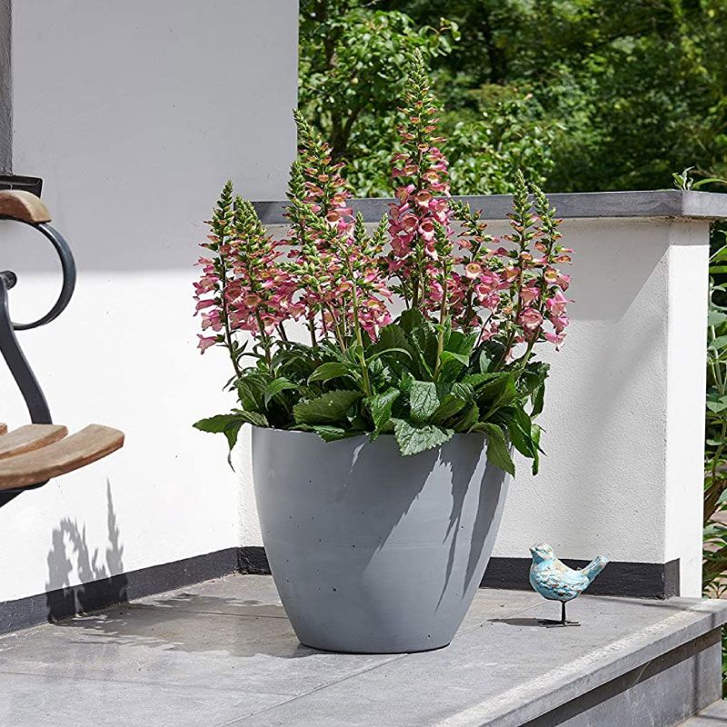 Outdoor Indoor Lightweight Decorative Garden Flower Planter Round Pot