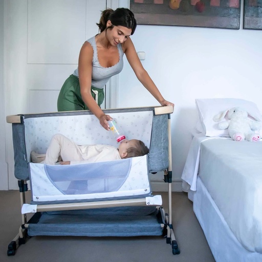 [7898] ELITTLE High Quality Safe Newborn Bedside Crib Baby Bed Foldable and storage With Travel Bag