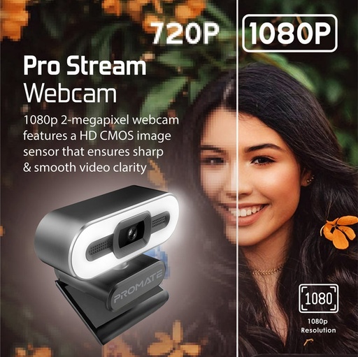 [7940] Promate | ProCam-3 | Full HD Wide Angle WebCam