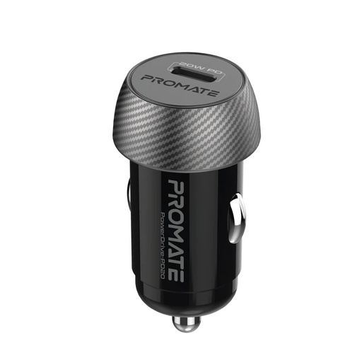 [7949] Promate | PowerDrive-PD20 | 20W Mini Car Charger with Power Delivery