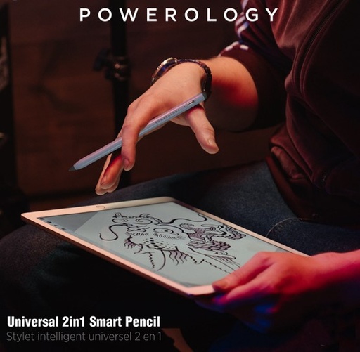 [7972] Powerology Universal 2 in 1 Smart Pencil Touch Pen | P21STYPGY |