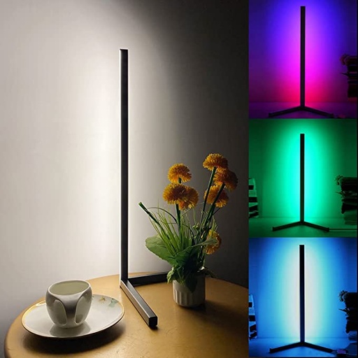 [8157] Multi-Colors RGB Light Decorative Corner Lamp For Gaming Desk Or Bedside Table With Remote Control