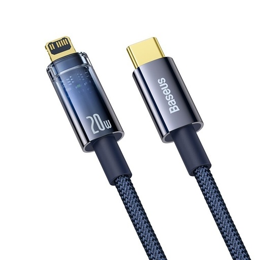 [8391] BASEUS CABLE EXPLORER SERIES AUTO POWER-OFF TYPE-C TO LIGHTNING 20W 1 Meter | CATS000001/3 |