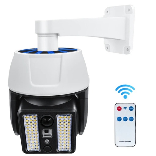 [8456] Solar Powered Simulation Monitoring Fake Security Camera With Motion Sensor | HW-5118-2 | 66 SMD LED