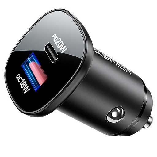 [8466] ACEFAST DUAL PORT 38W FAST CAR CHARGER WITH INTELLIGENT POWER DISTRIBUTION | B1 |