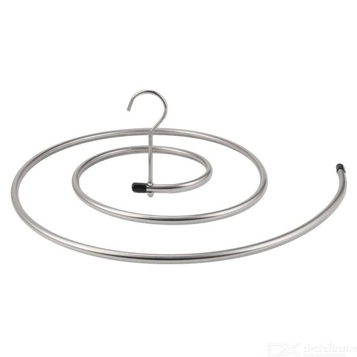 [2043] Multifunctional Stainless Steel Round Drying Rack Household Spiral Sheet Clothes Hanger