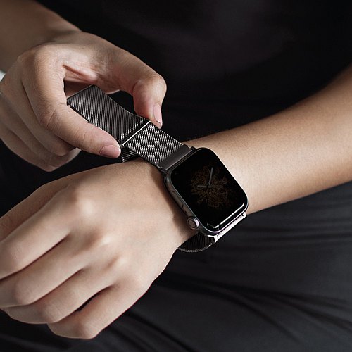 [8545] UNIQ | DANTE | Stainless Steel Milanese Magnetic Buckle Strap For Apple Watch | 41 , 40 , 38 | MM