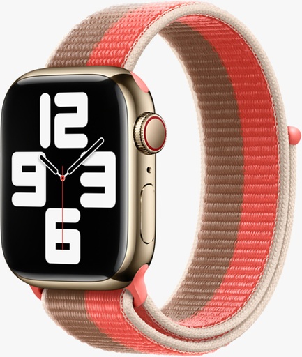 GREEN | 44 / 45MM | STRONG WOVER NYLON APPLE WATCH STRAP | GNNSWS45BKGY |