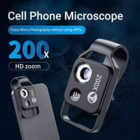 [8643] Smartphone Microscope 200x Magnification With CPL |APL-MS002CBK|